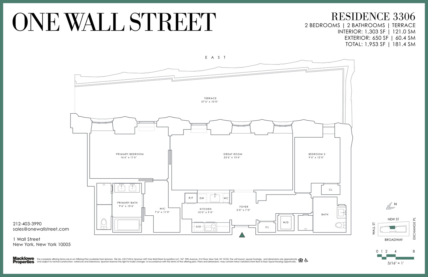 1 WALL Street 3306
