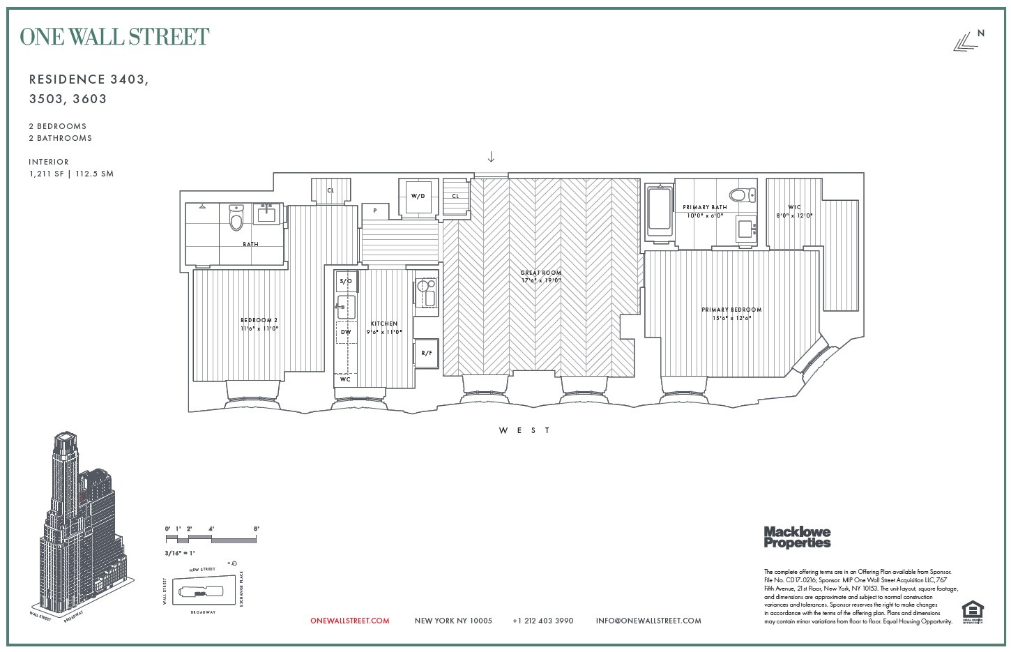 1 WALL Street 3603