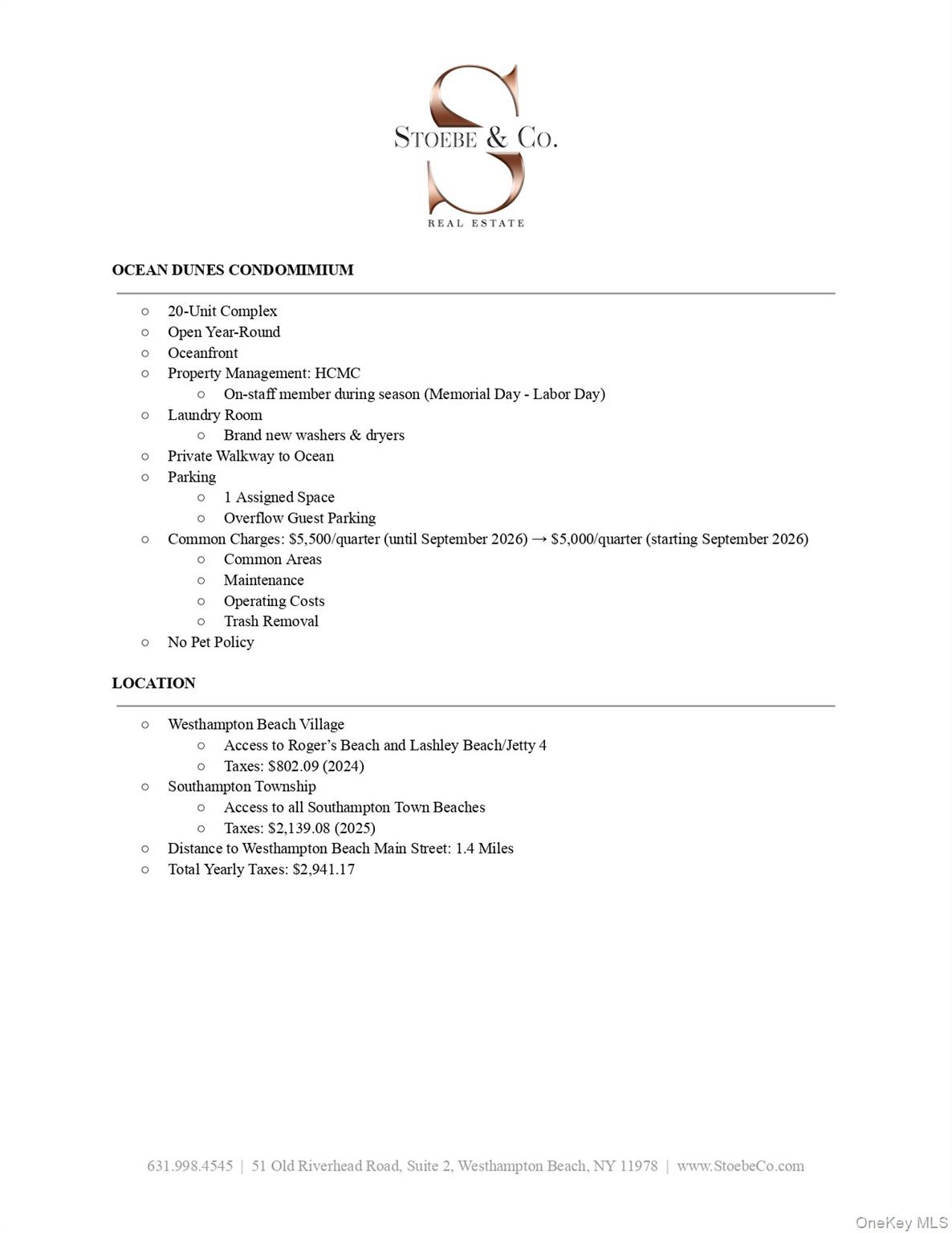 279 Dune Road Unit: 2