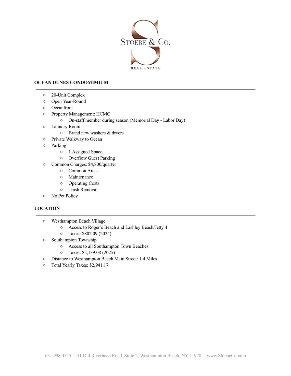 279 Dune Road Unit: 2