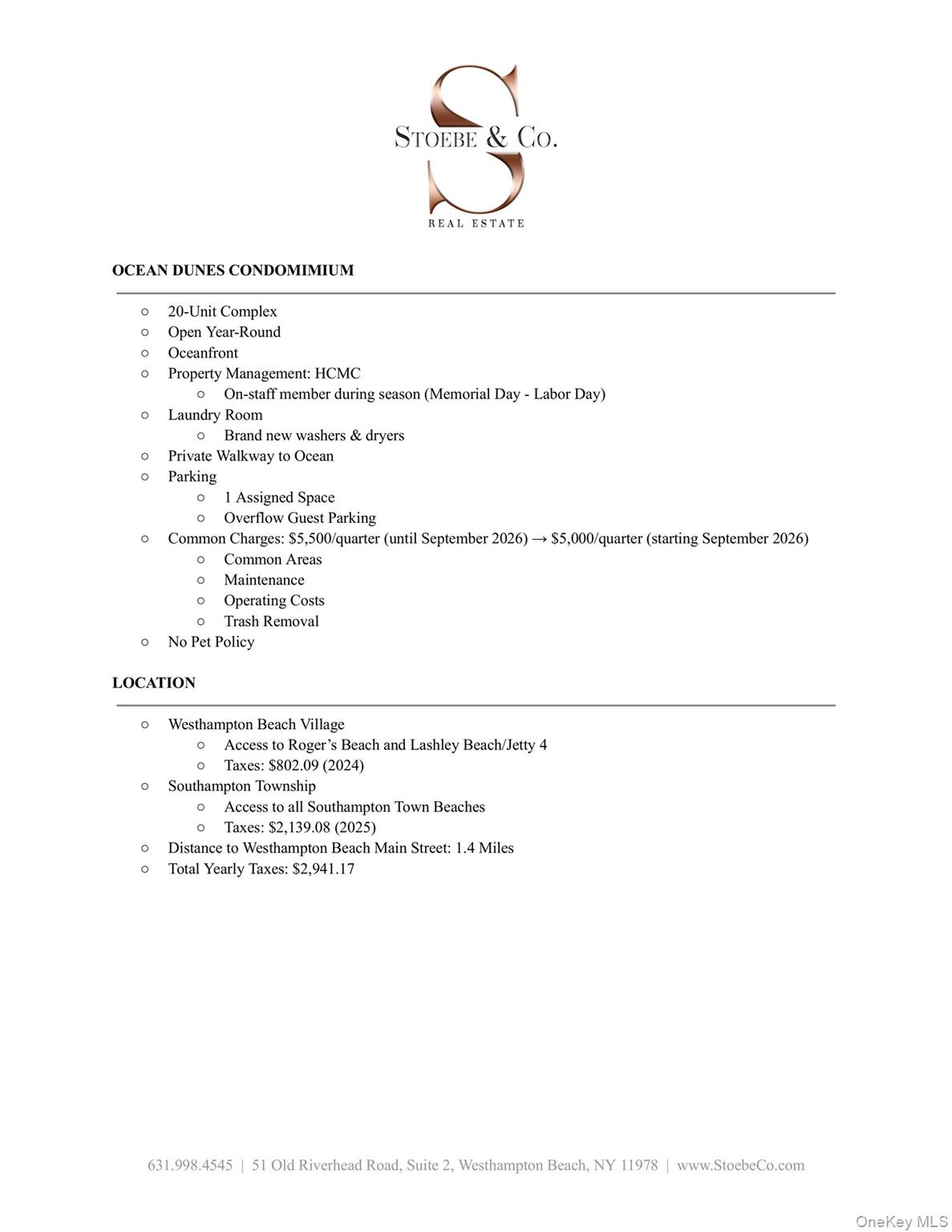 279 Dune Road Unit: 2