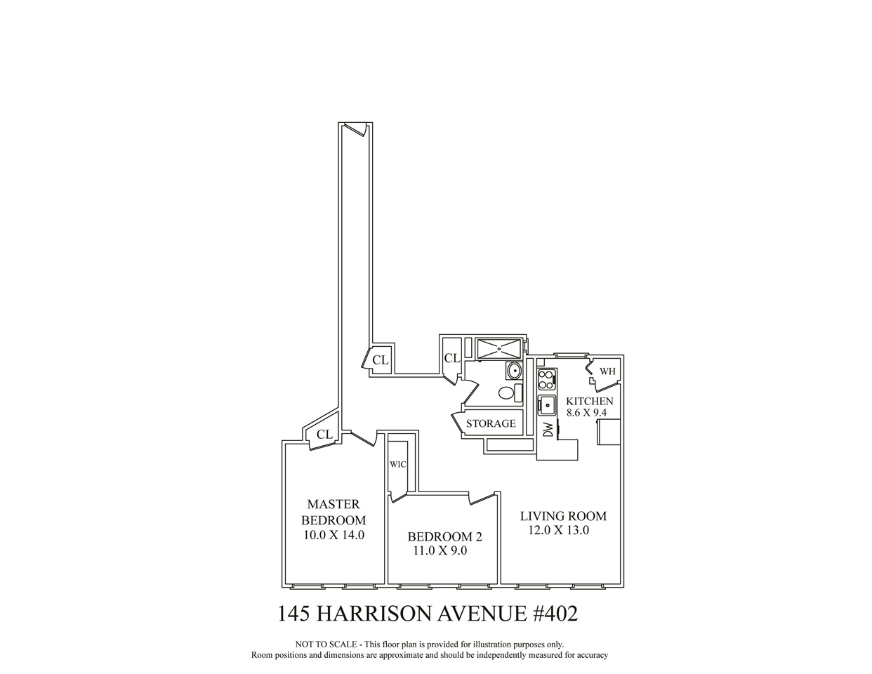 145 HARRISON AVE Unit: 402