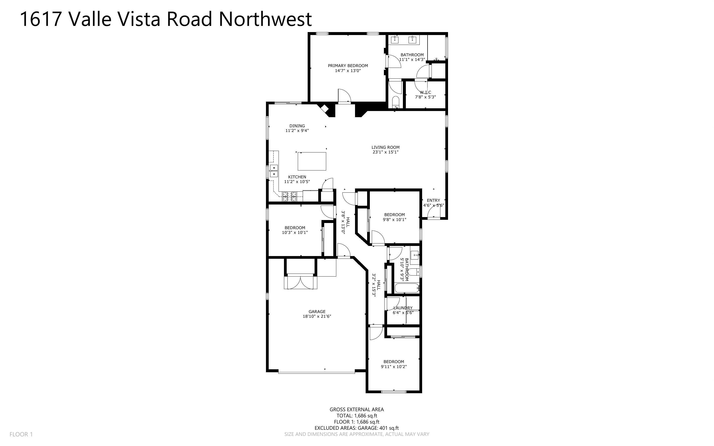 1617 VALLE VISTA Road NW