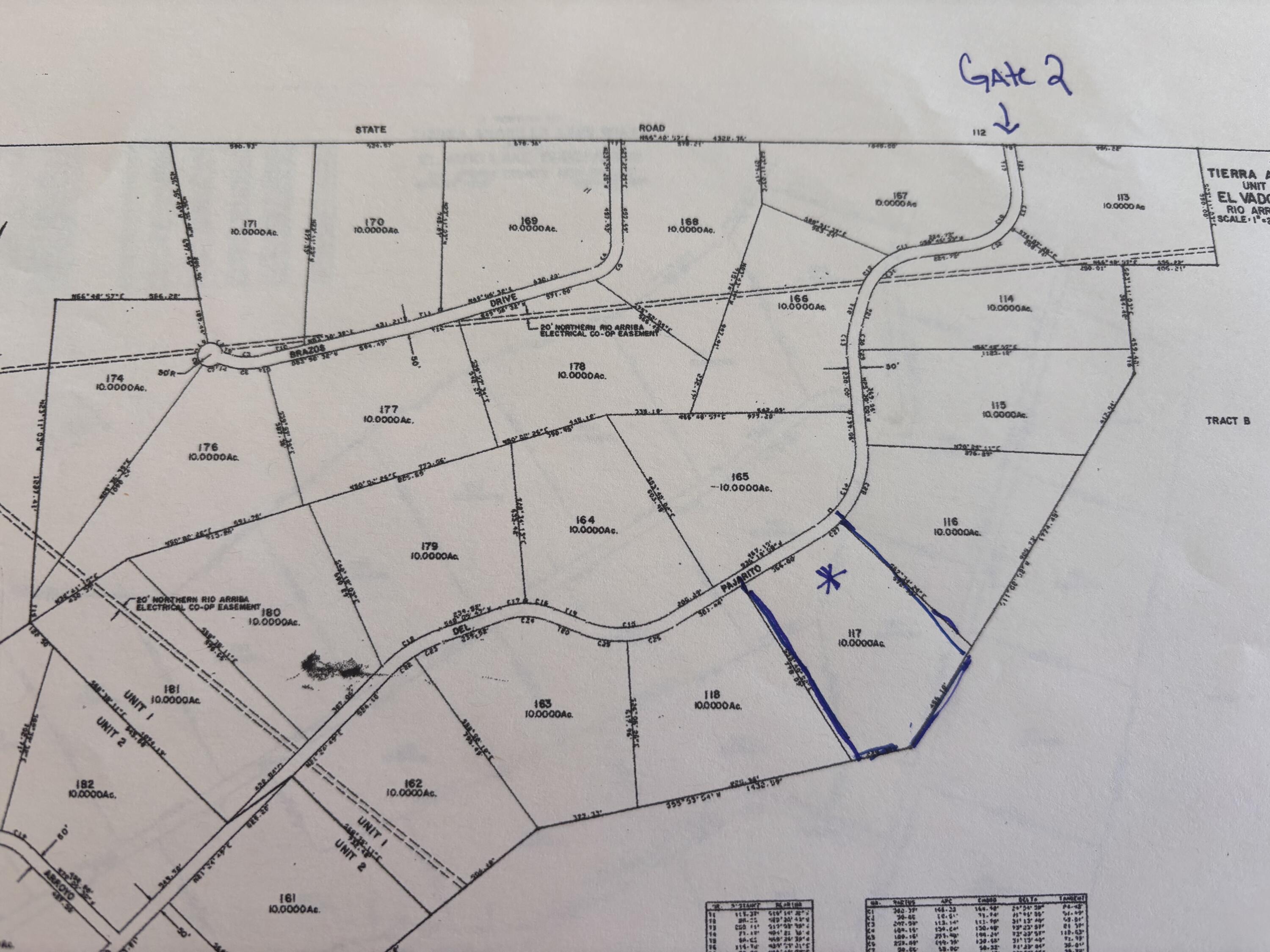Unit 1 Tract 117 El Vado Lake Subd.