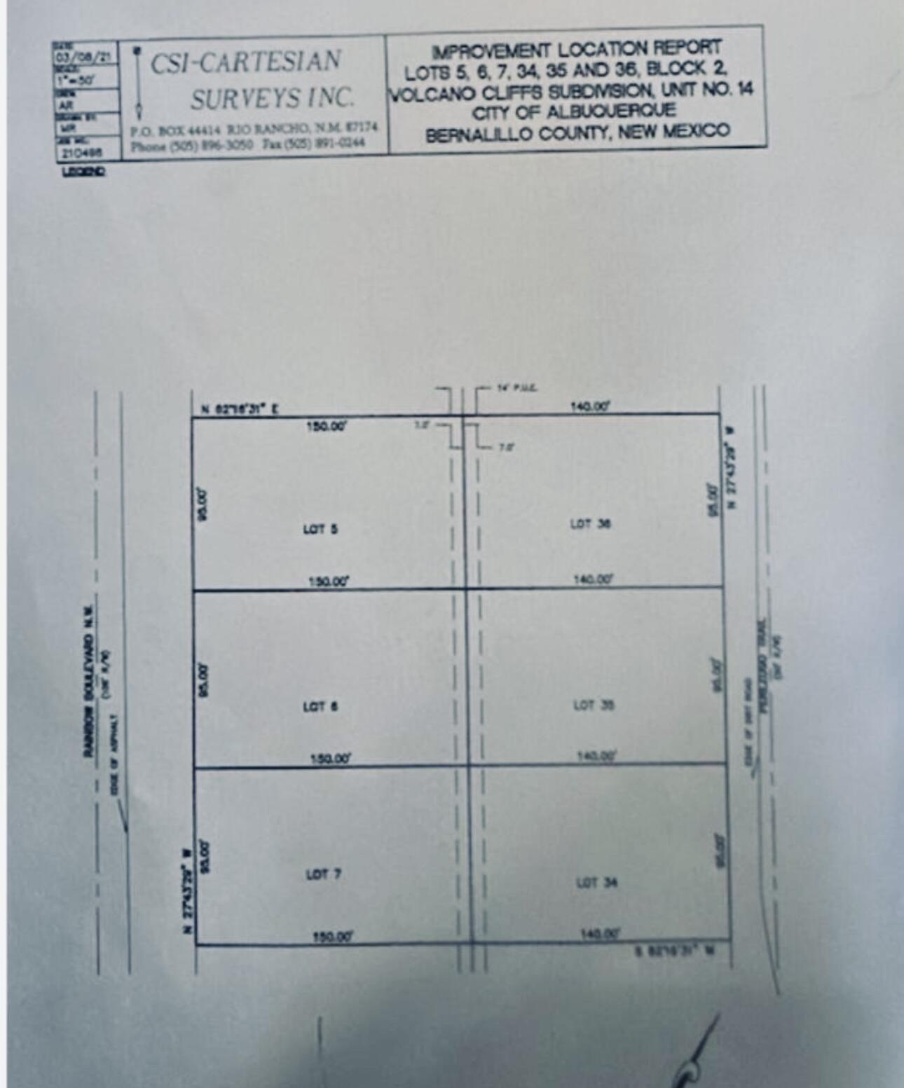 0000 W RAINBOW (6Lots) Boulevard NW 14