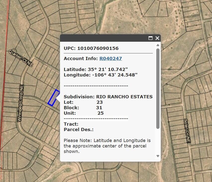 Lot 23, 24, 25 Rio Rancho Estates NE