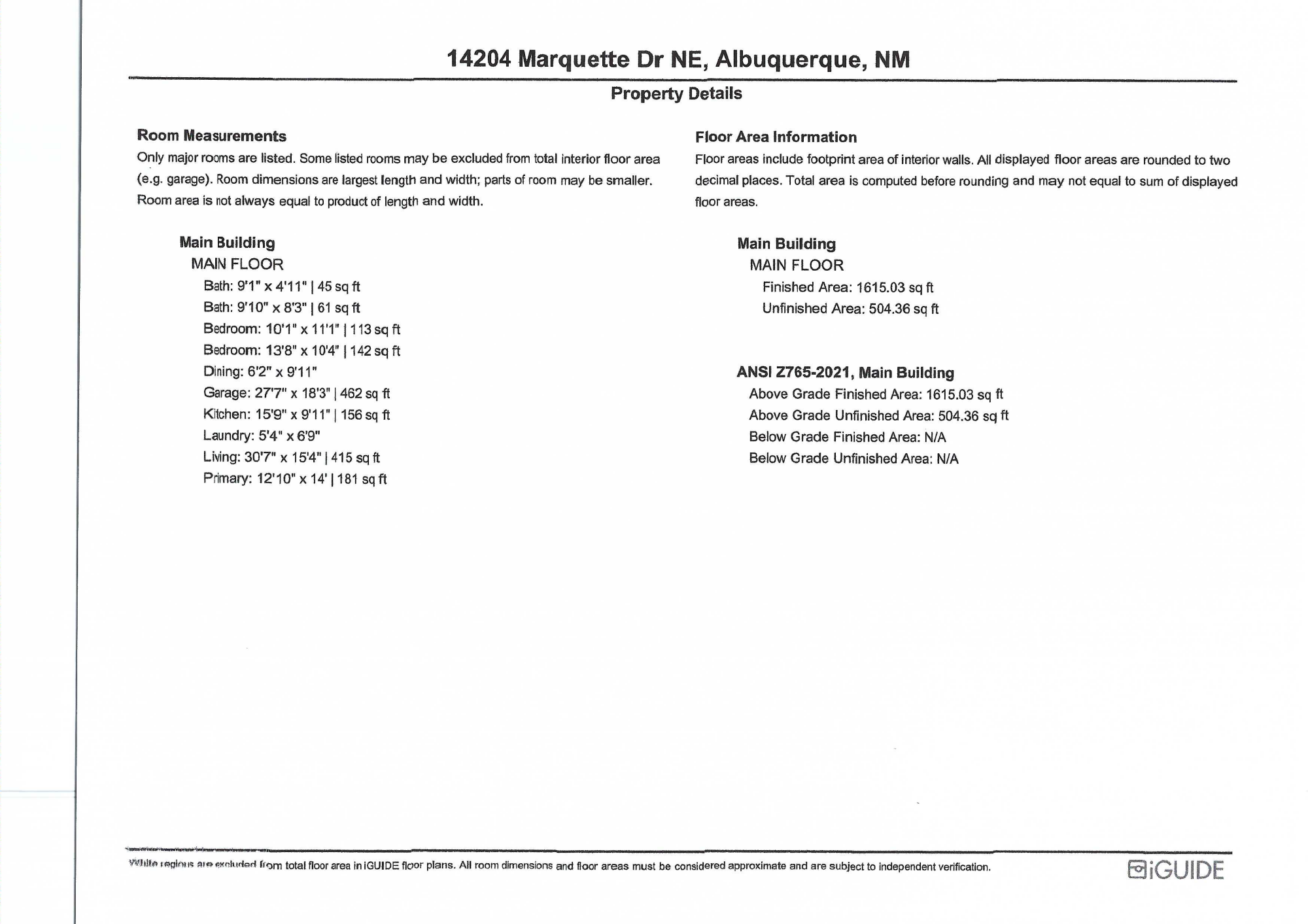 14205 Marquette Drive NE