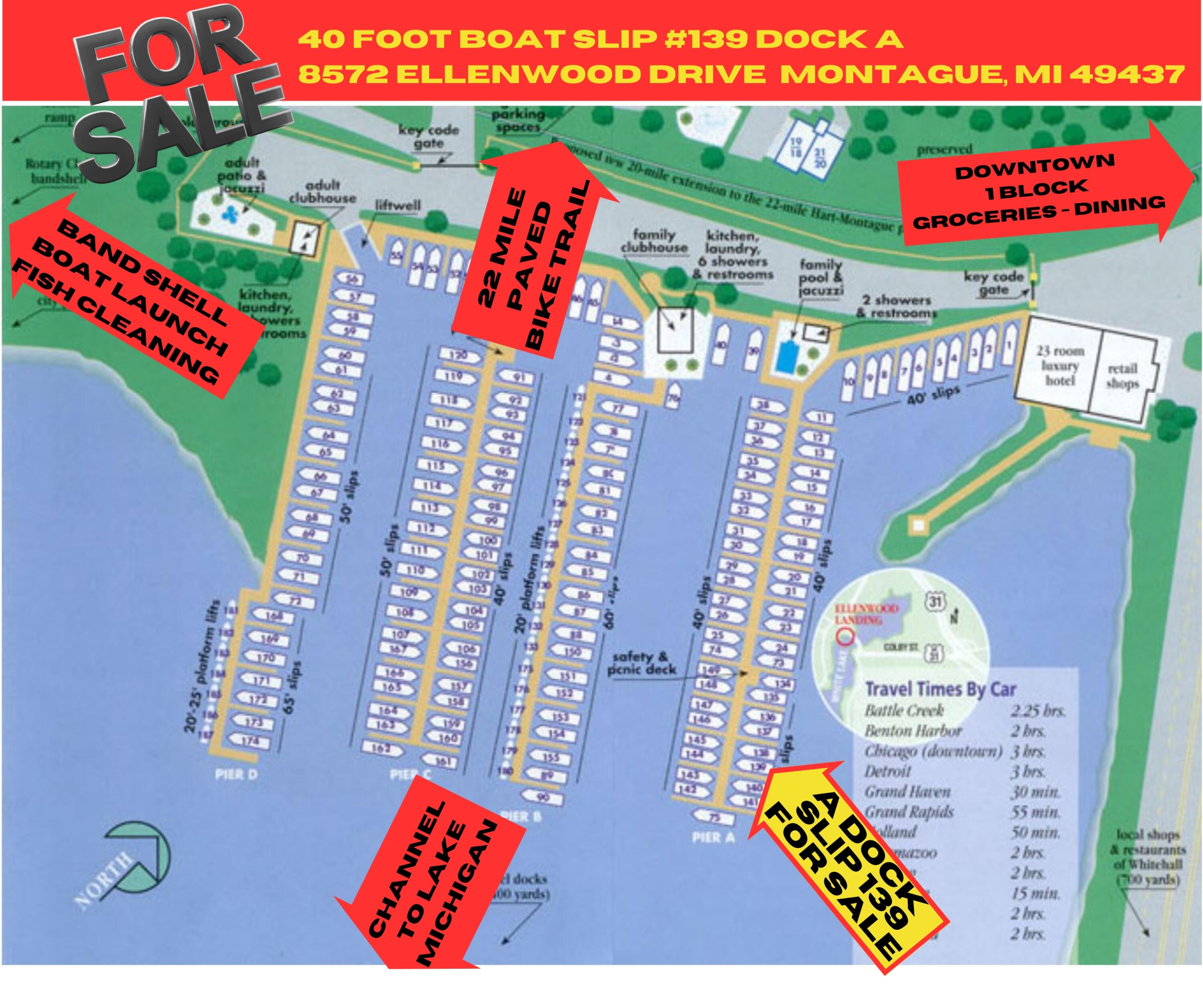 8572 Ellenwood Drive, Dock A Slip 139