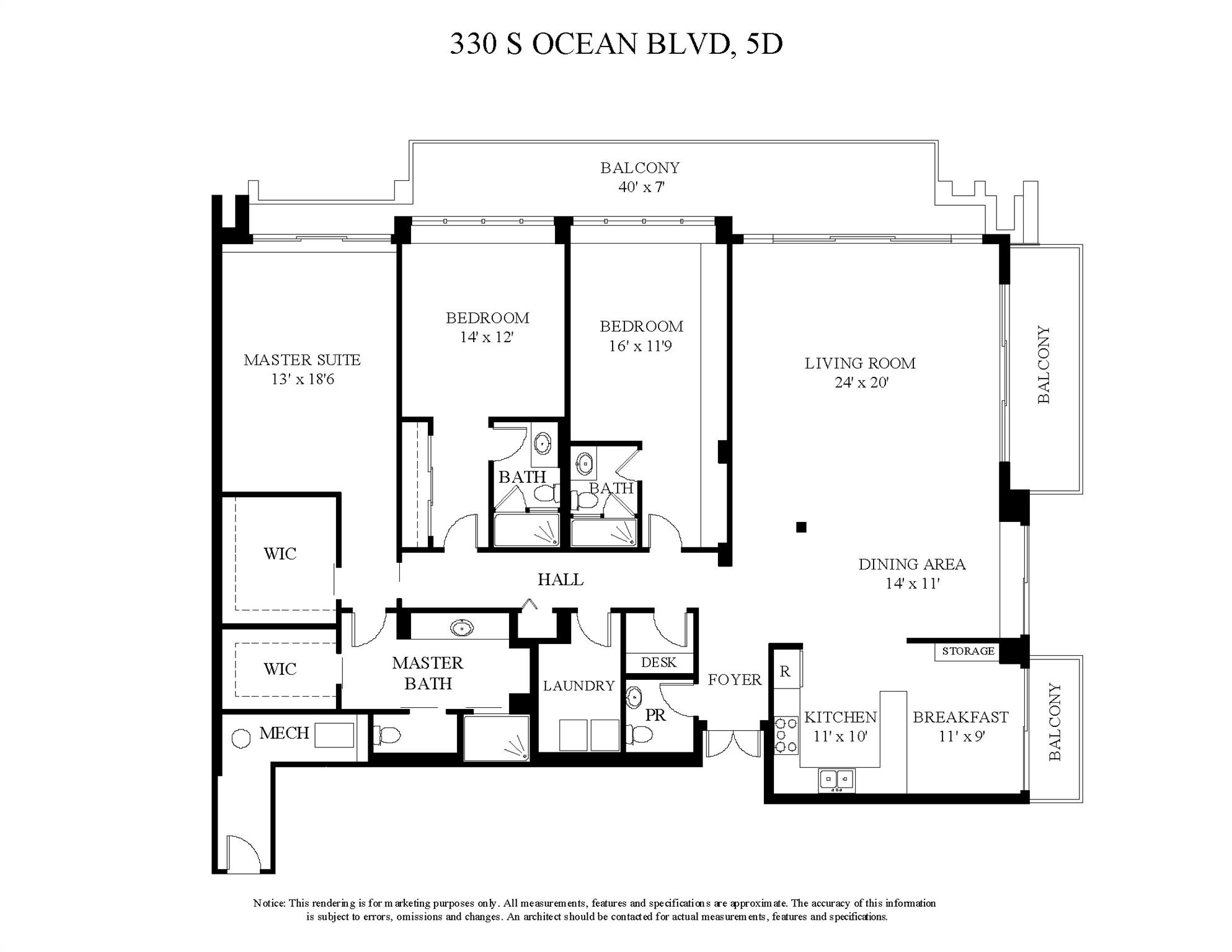 330 S Ocean Boulevard 5-D