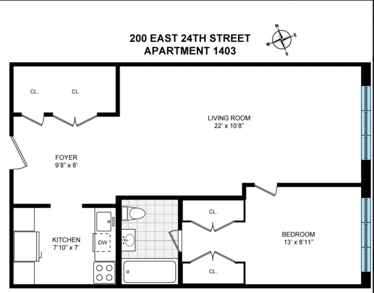 200 E 24TH Street 1403