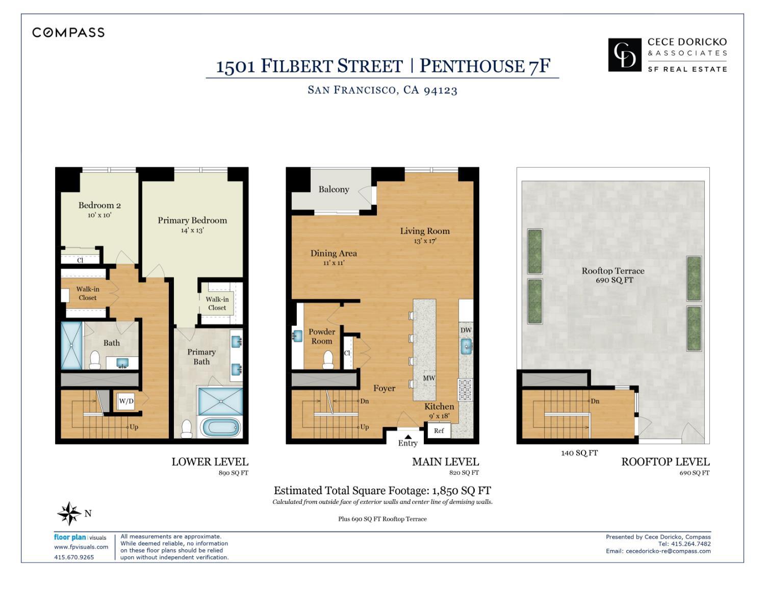 1501 Filbert Street Unit: PH7F