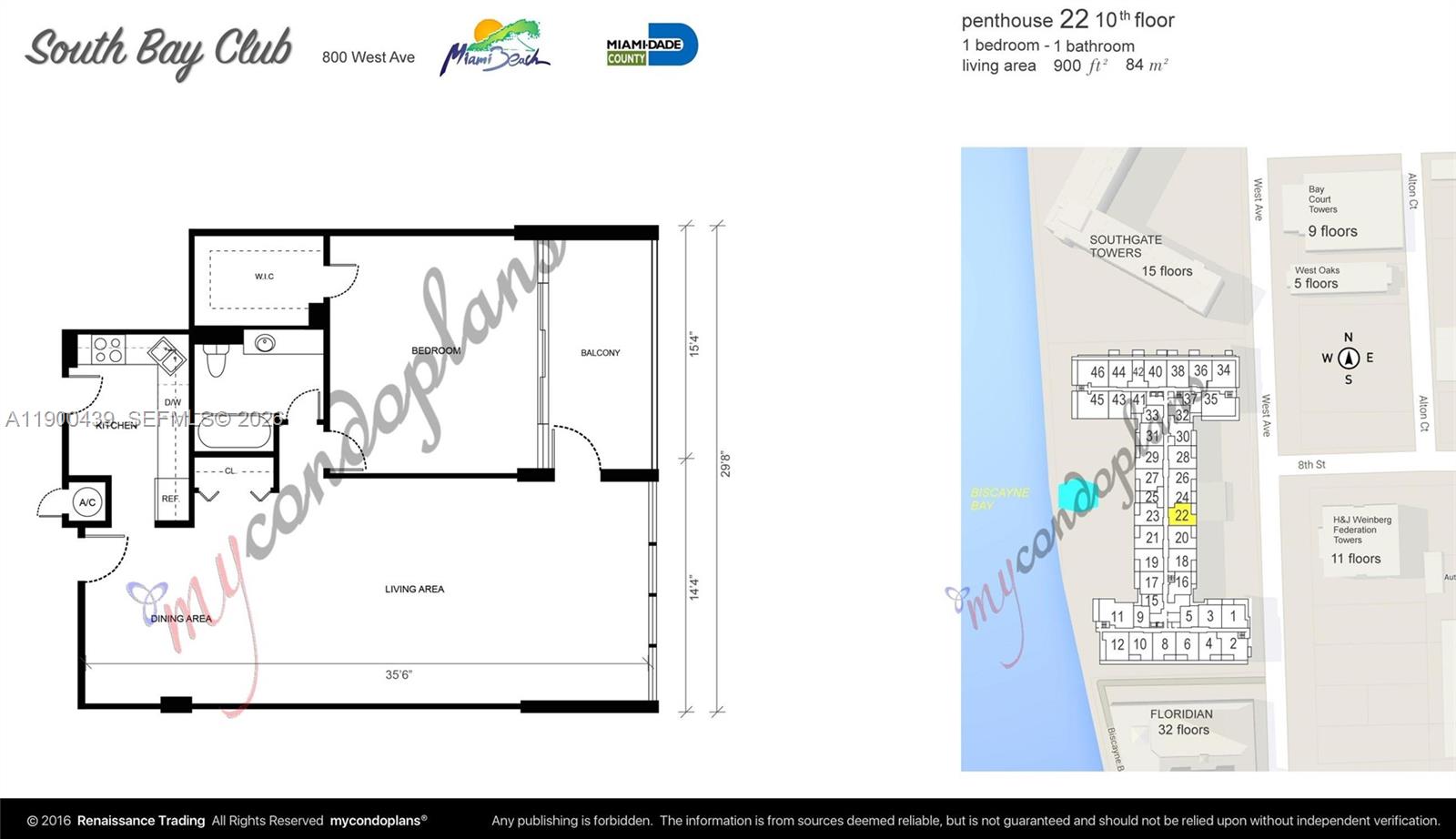 800 West Ave Unit: PH22