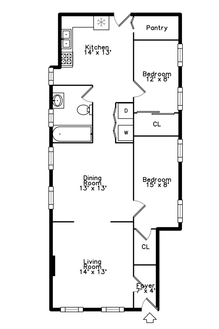 525 N Wood Street Unit: 1
