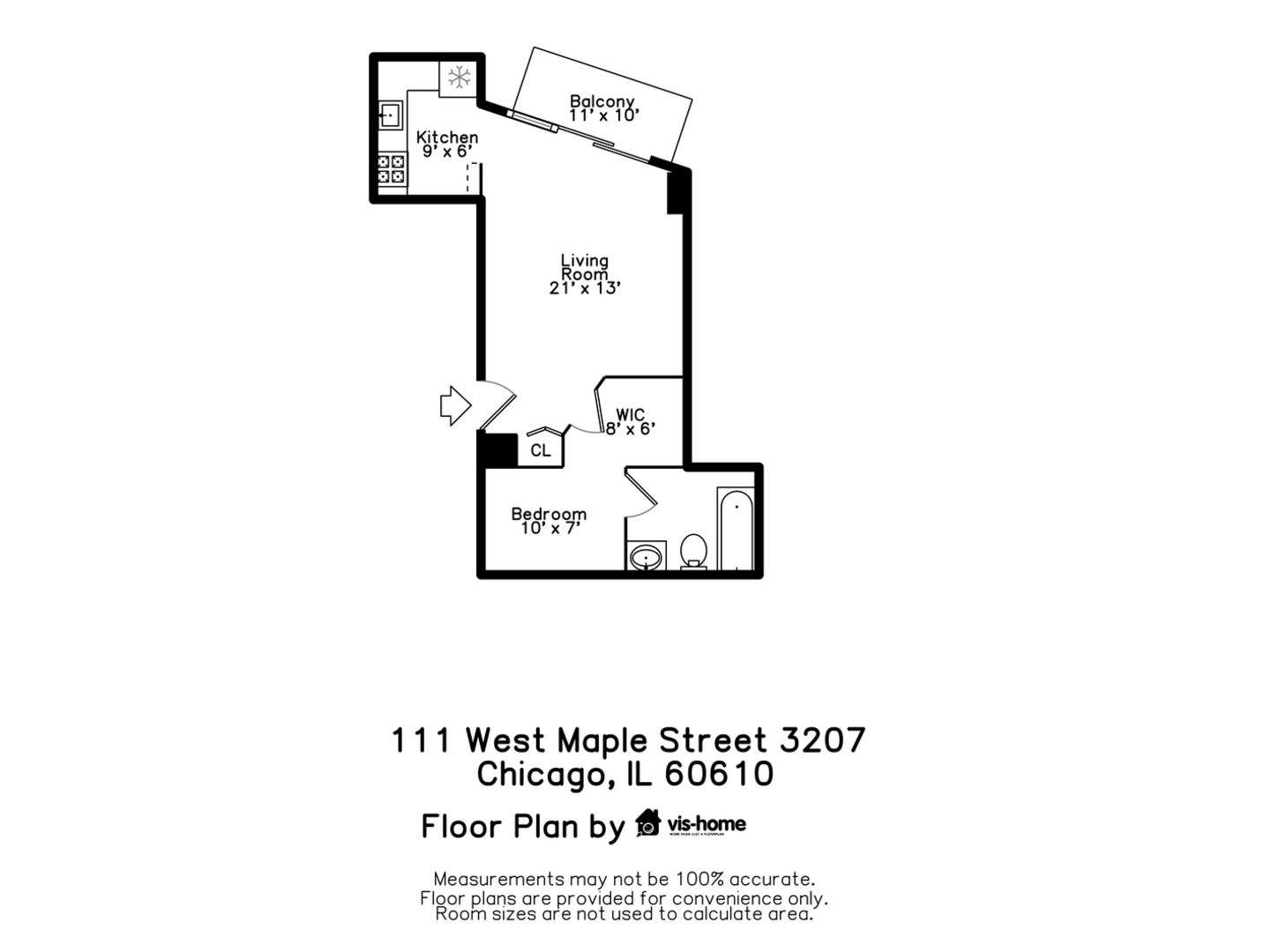 111 W MAPLE Street Unit: 3207