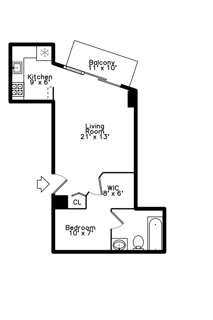 111 W MAPLE Street Unit: 3207