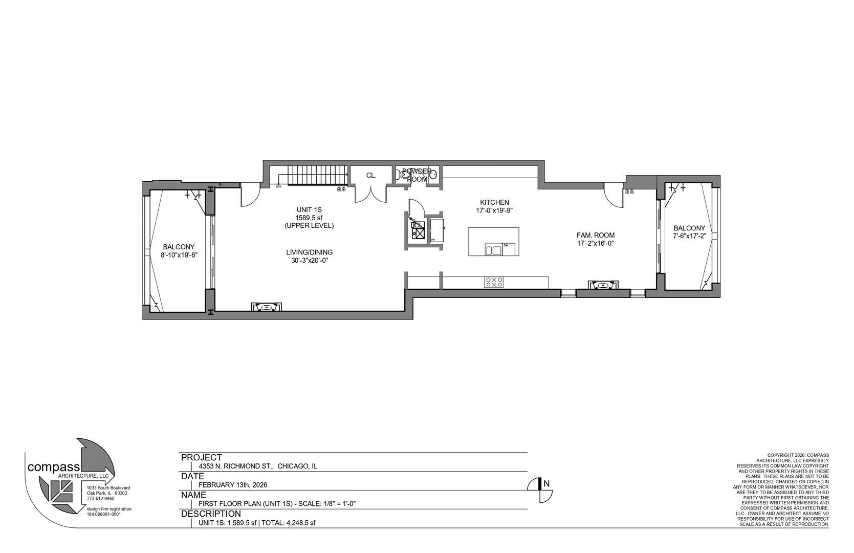 4353 N Richmond Avenue Unit: 1S