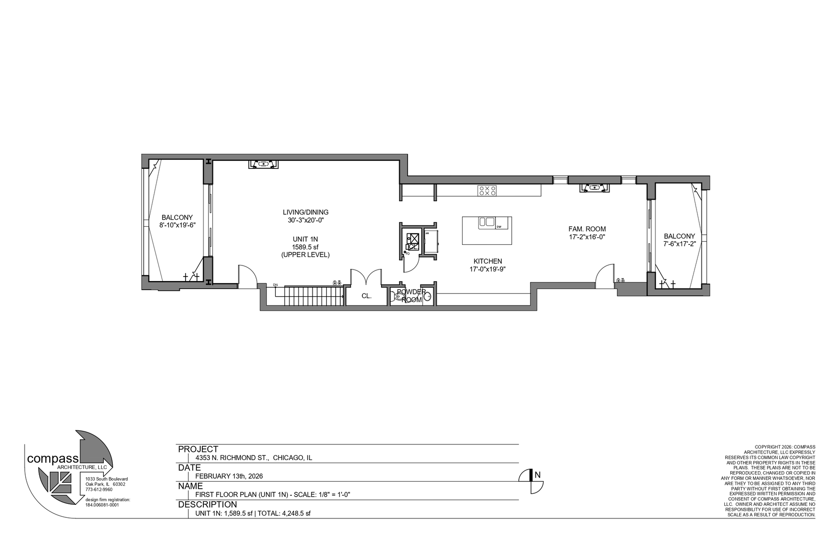 4353 N Richmond Avenue Unit: 1N