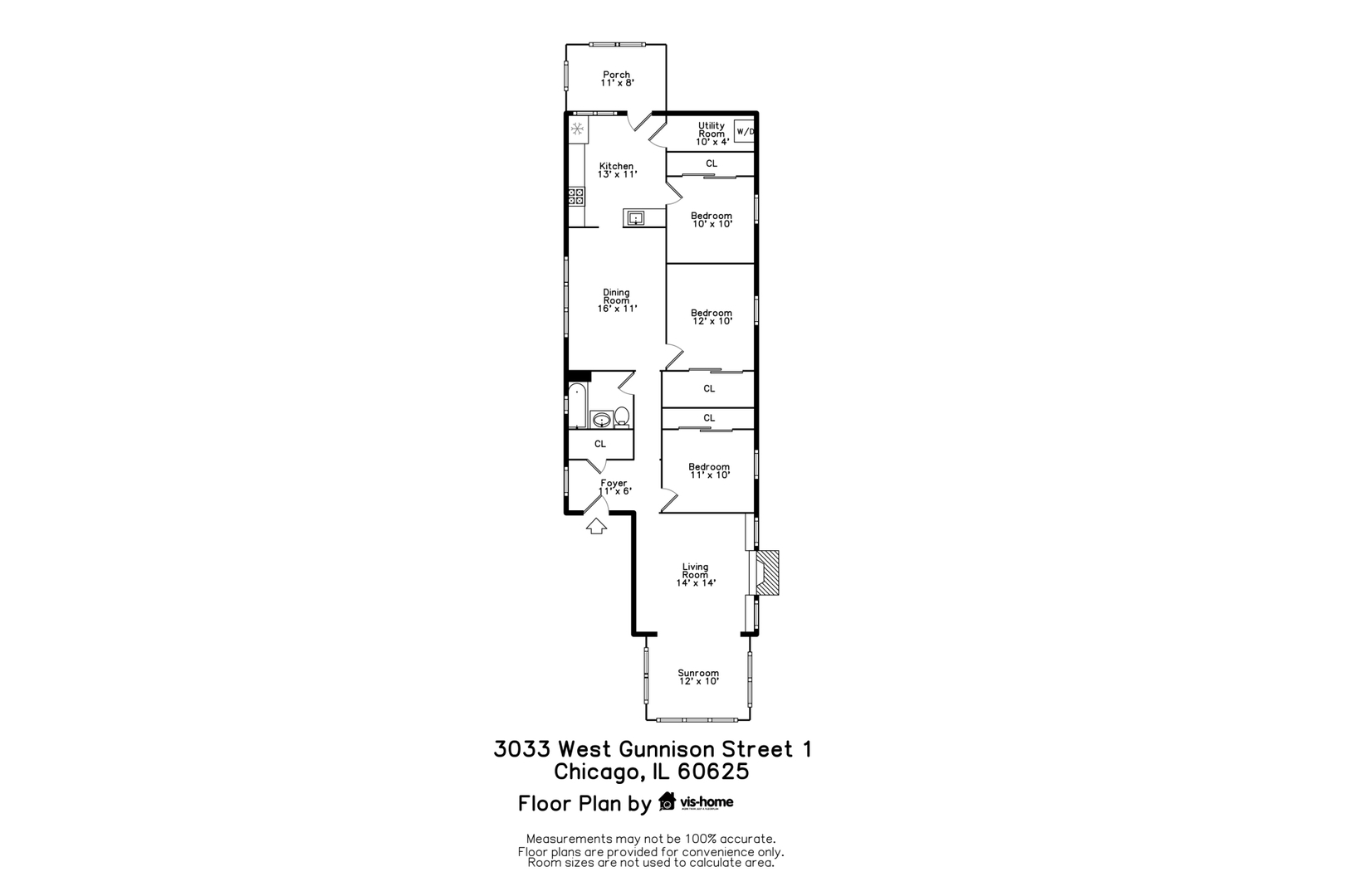 3033 W Gunnison Street Unit: 1