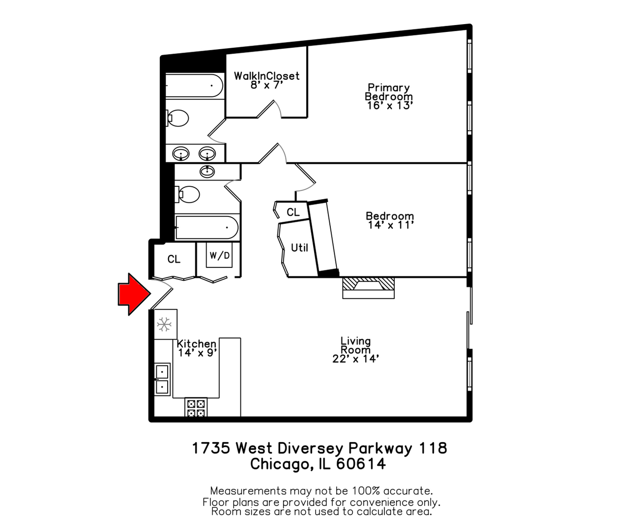 1735 W Diversey Parkway Unit: 118