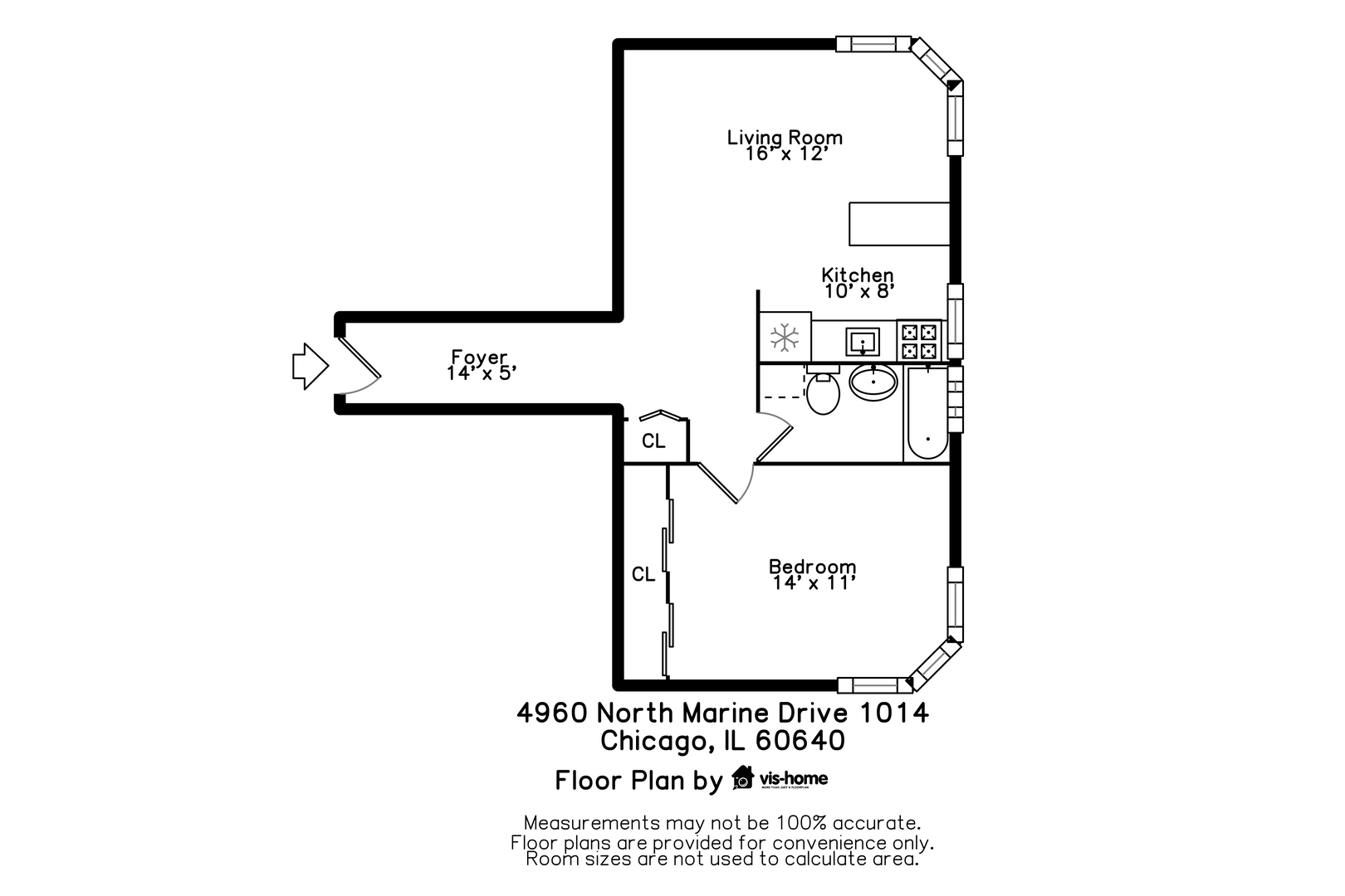 4960 N Marine Drive Unit: 1014