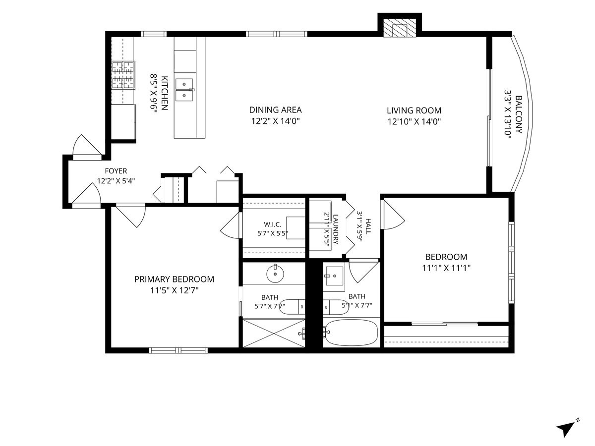 1464 W Grace Street Unit: 2F