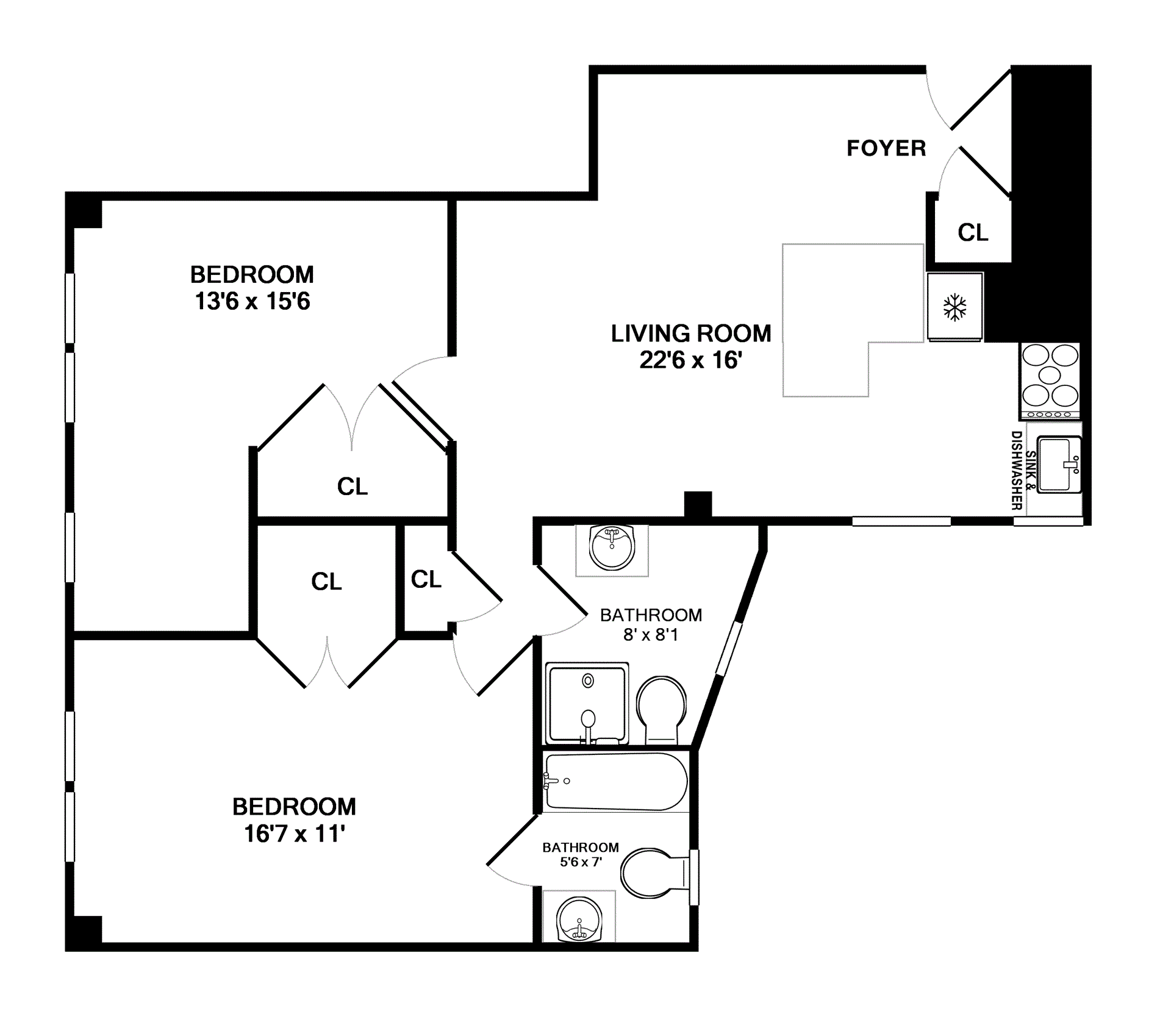 309 W 57TH Street 1405