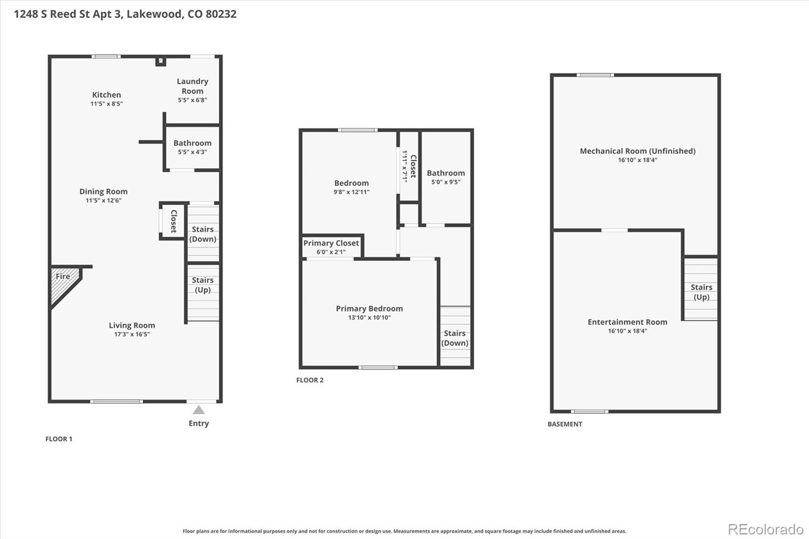 1248 S Reed Street Unit: 3
