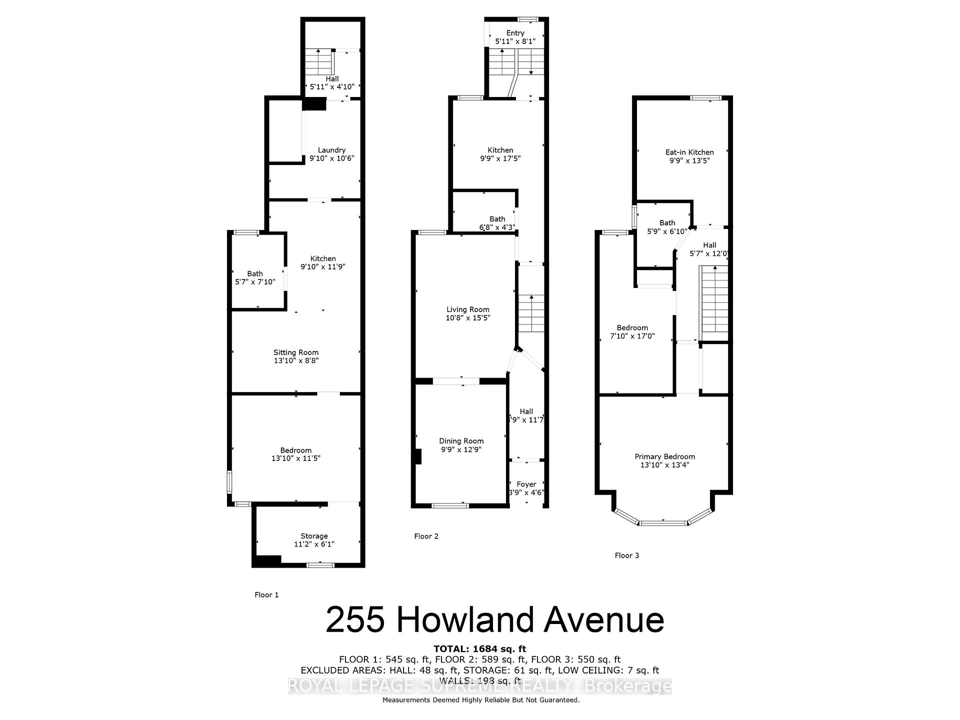 255 Howland Avenue Main, Toronto C02 Unit: Main