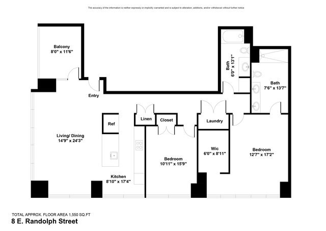 8 E RANDOLPH Street Unit: 3004