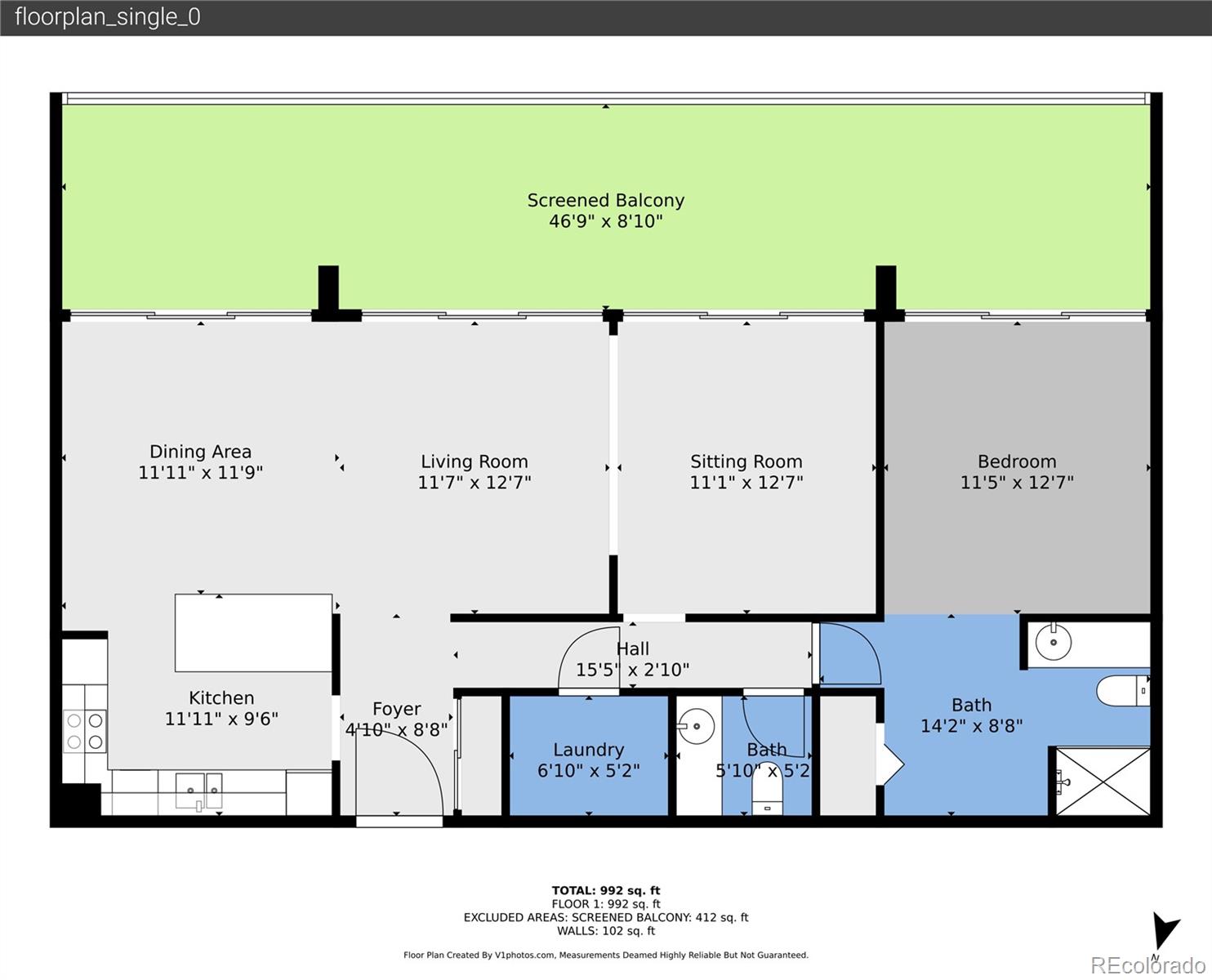 1201 N Williams Street Unit: 2B