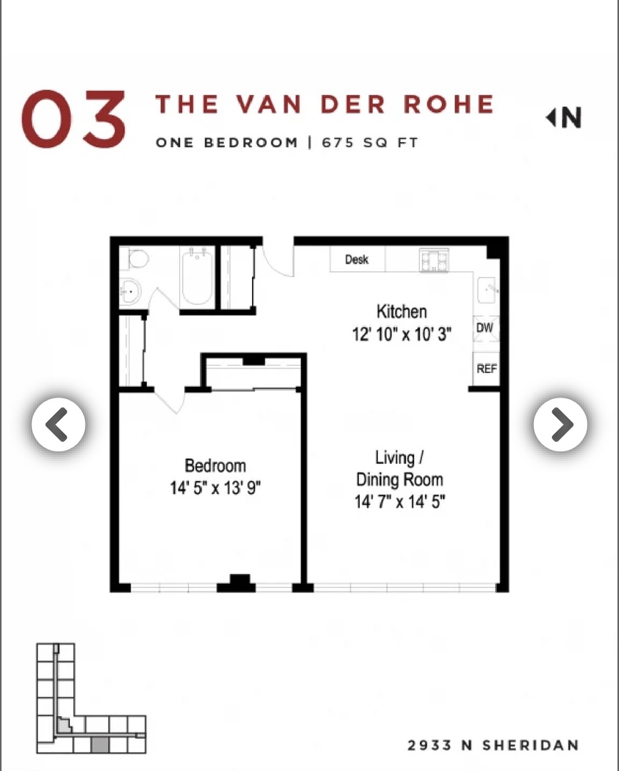 2933 N Sheridan Road Unit: 712