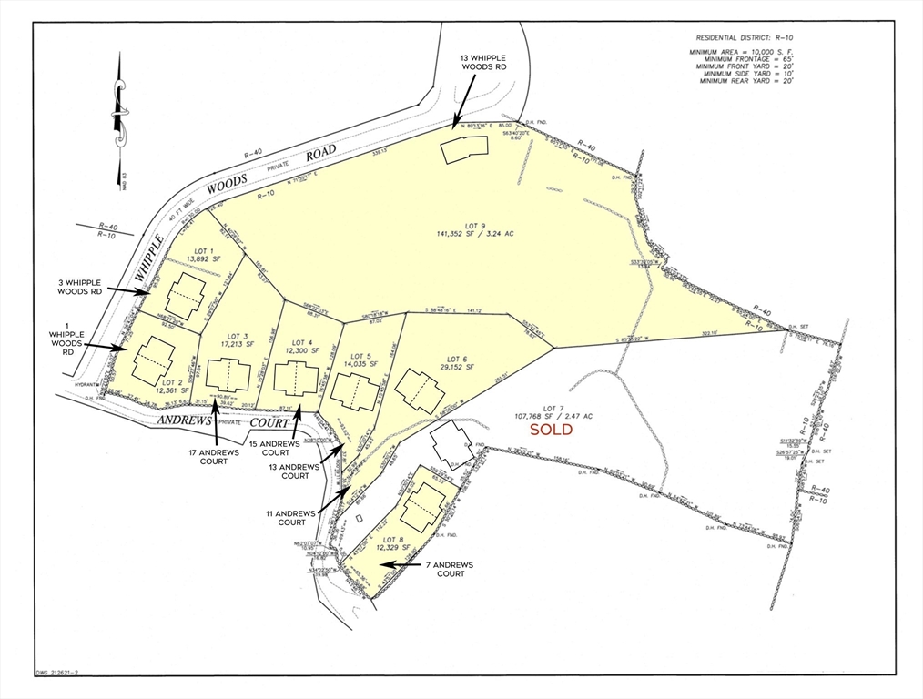 8 Lots Andrews Ct + Whipple Woods Rd