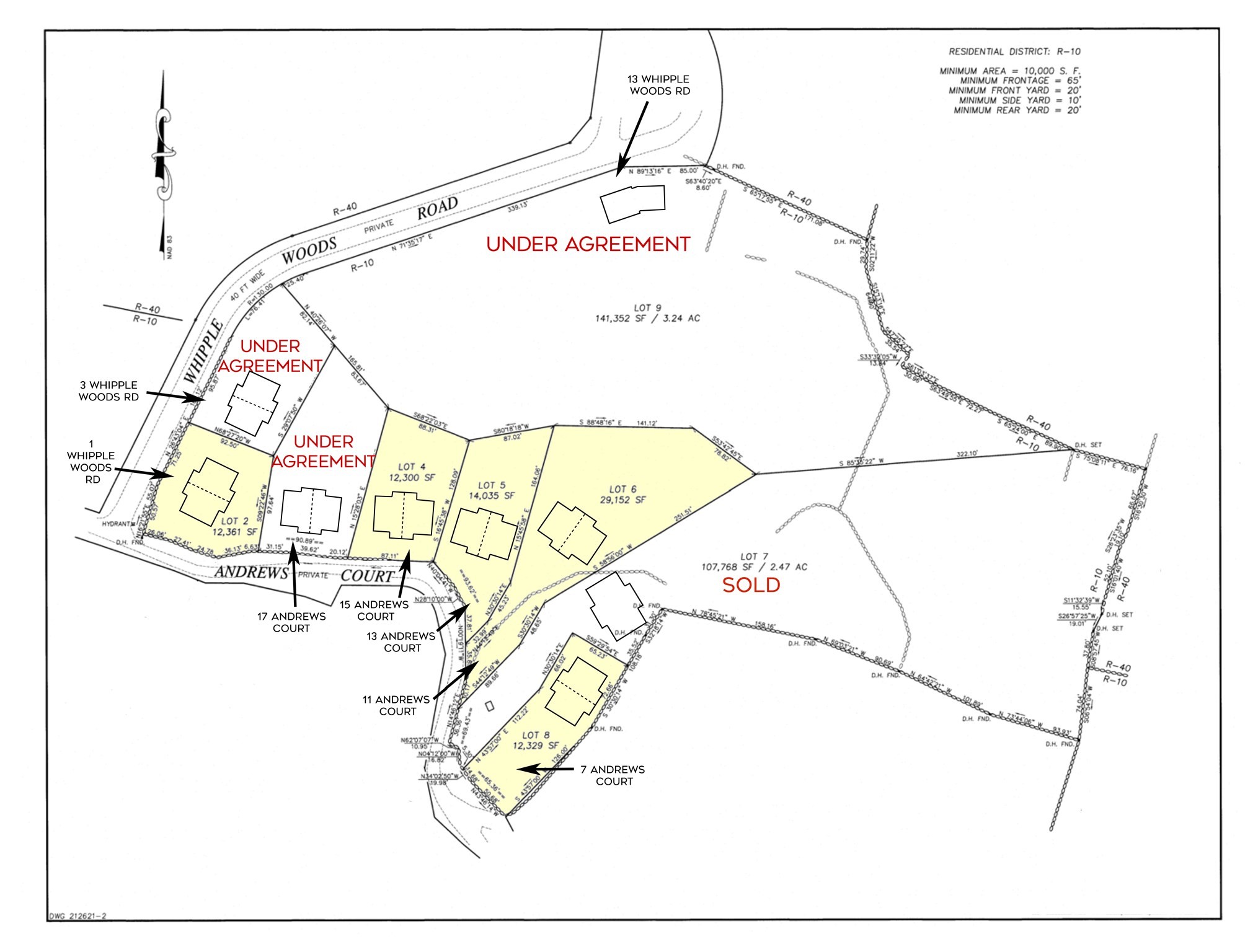 8 Lots Andrews Ct + Whipple Woods Rd