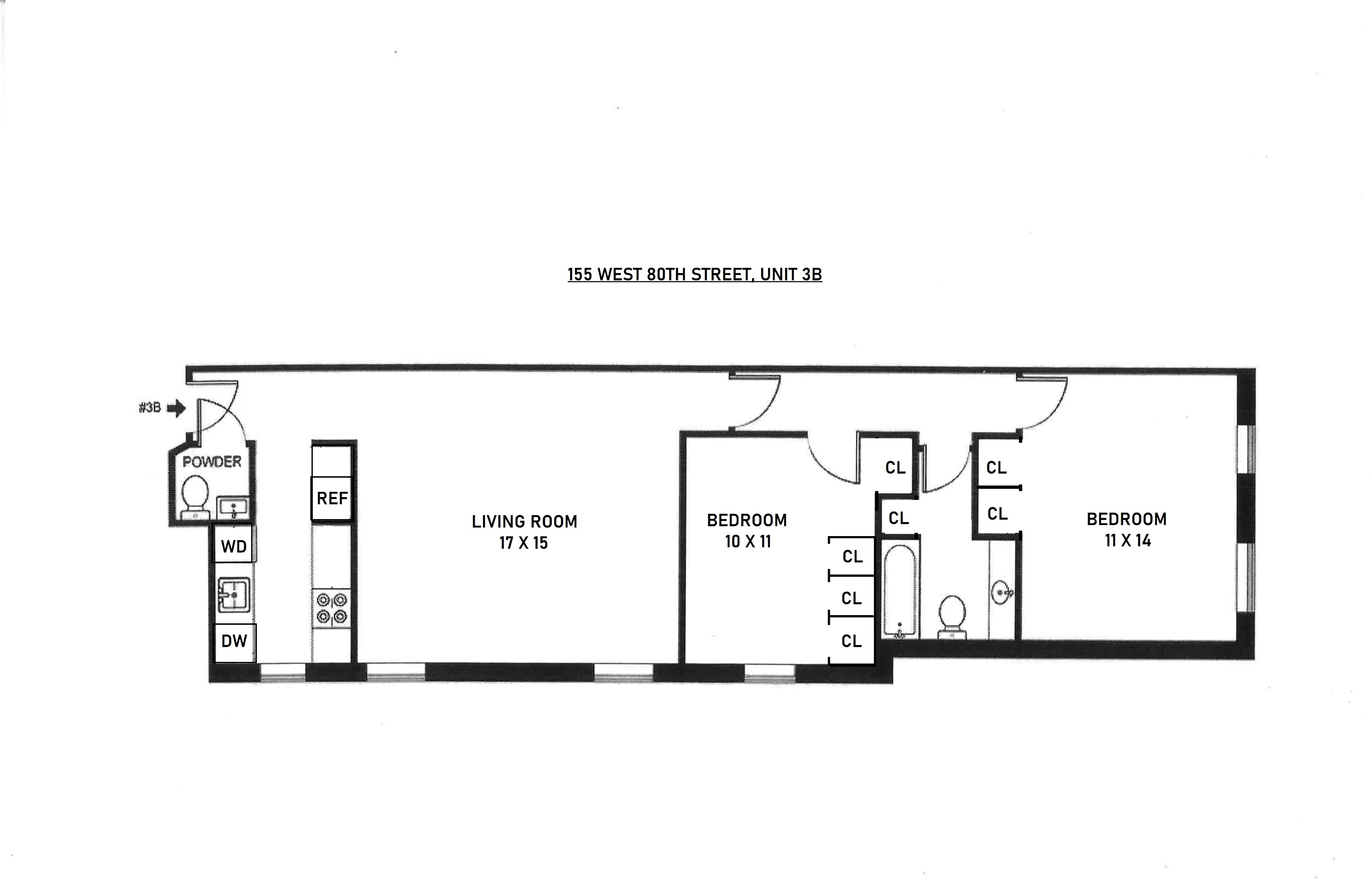 155 W 80th Street 3B