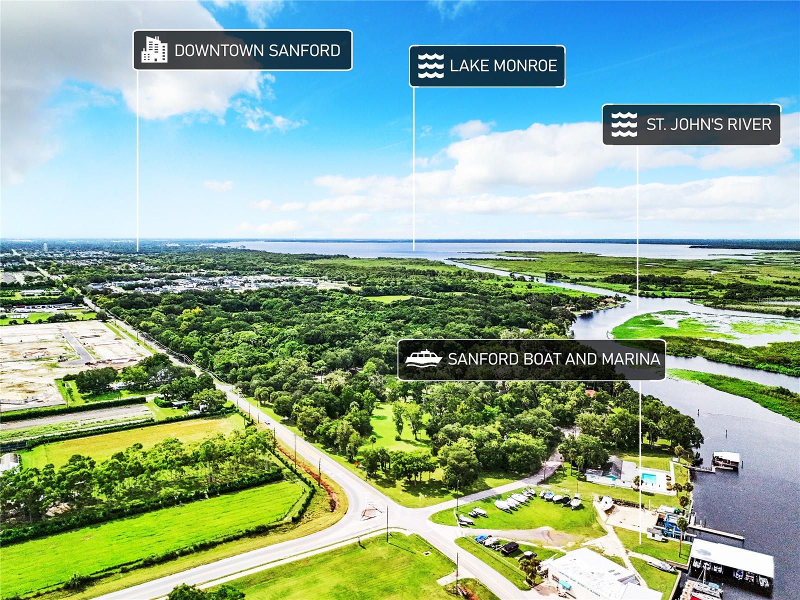 Three Buildable Lots in Sanford's Indian Mound Village