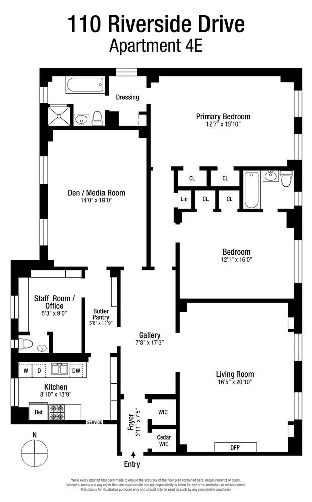 110 RIVERSIDE Drive 4E