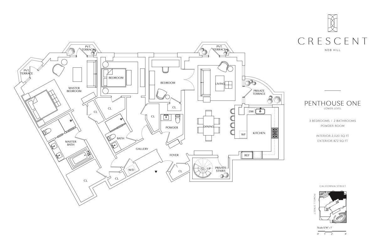 875 California Street # 1 Unit: PH 1