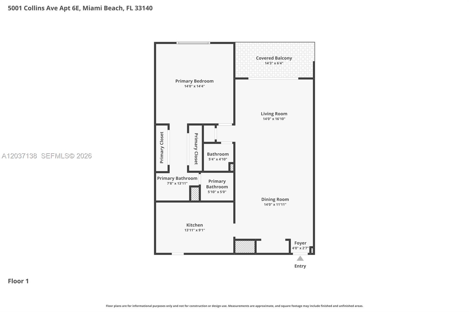 5001 Collins Ave # 6E