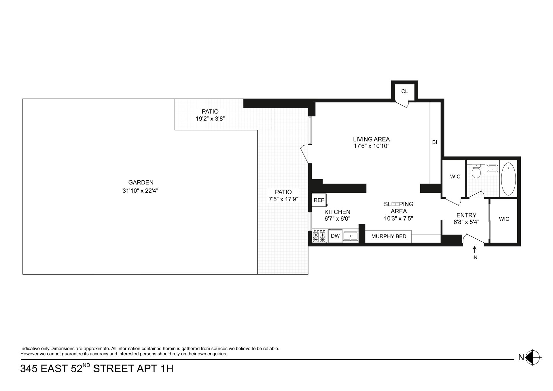345 E 52ND Street 1H