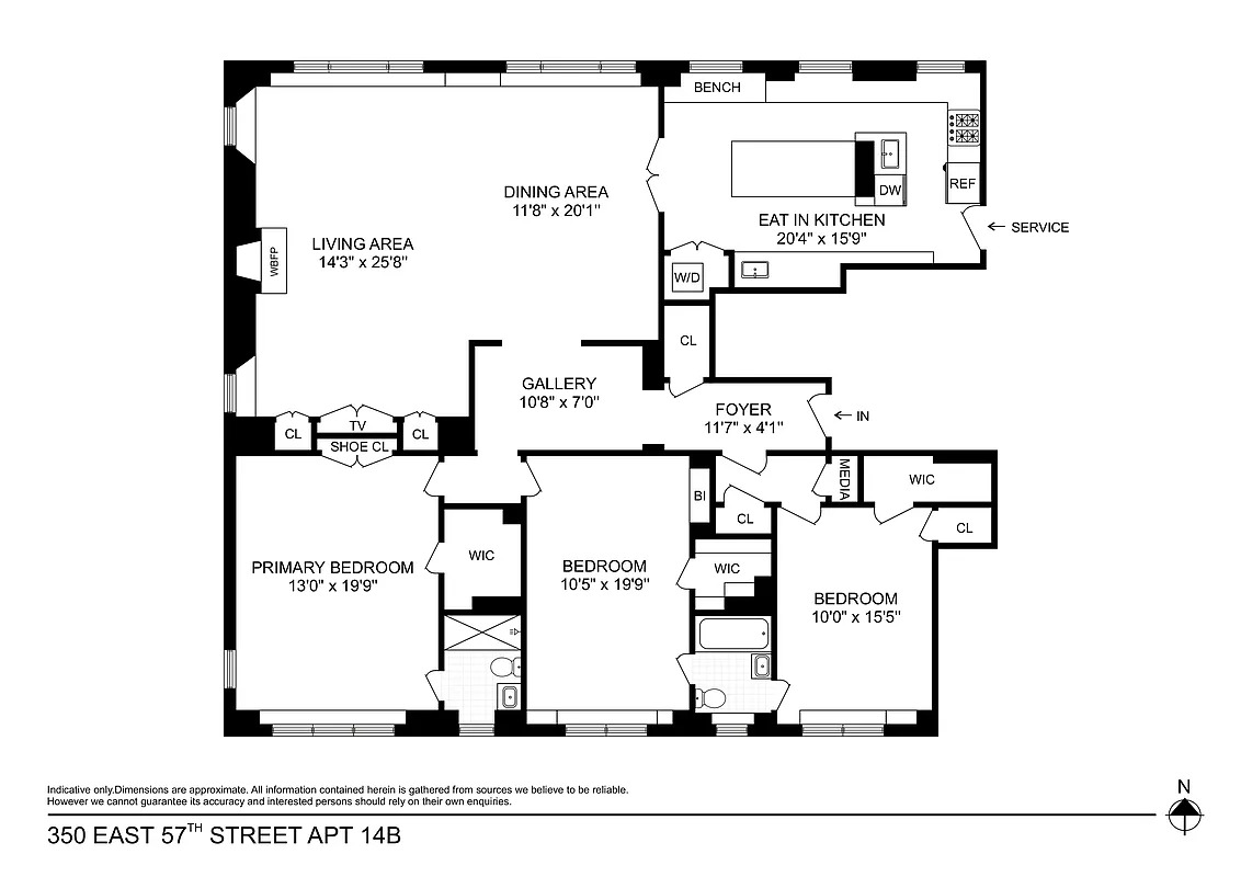 350 E 57th Street 14B