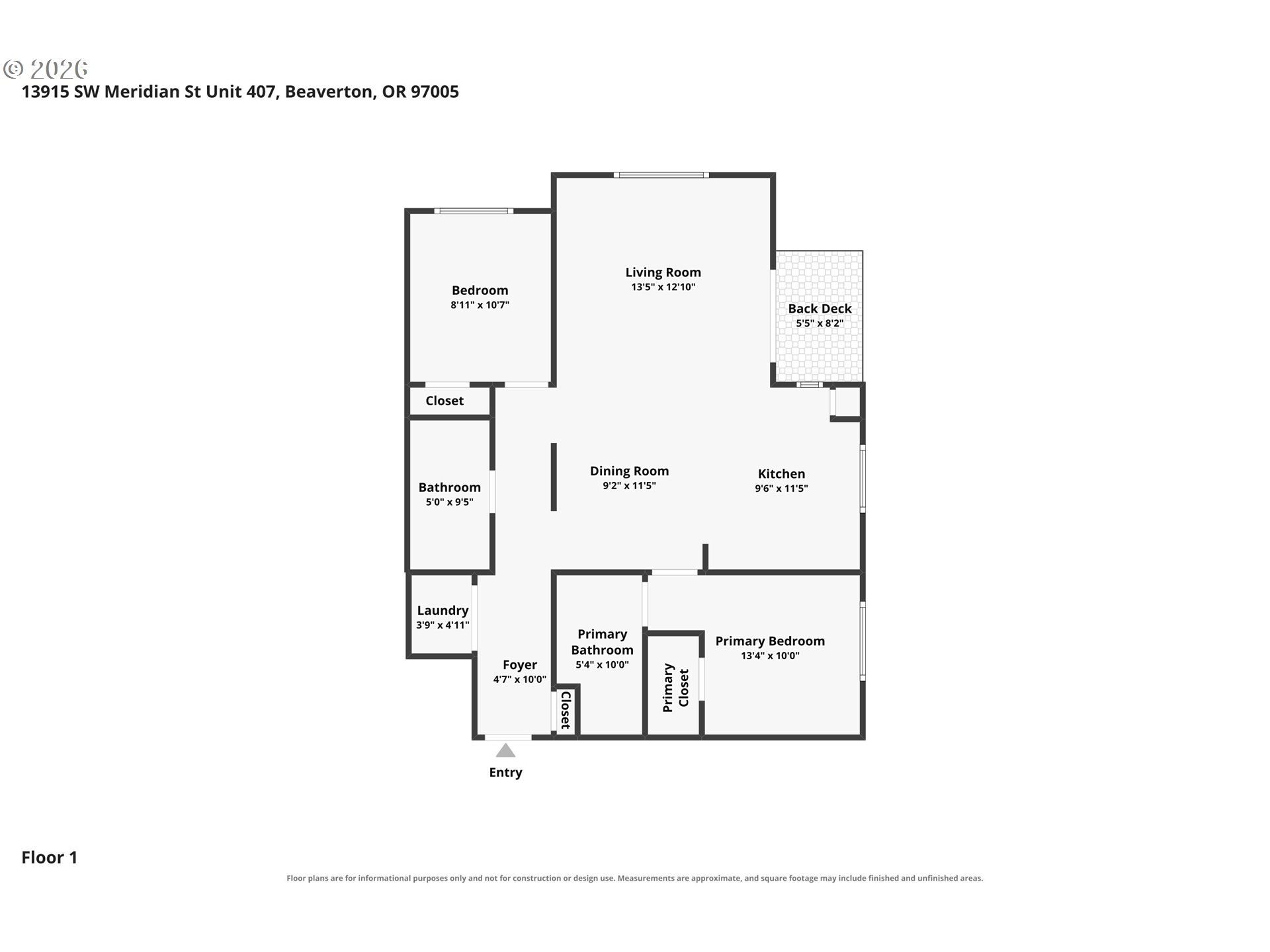 13915 SW MERIDIAN ST 407
