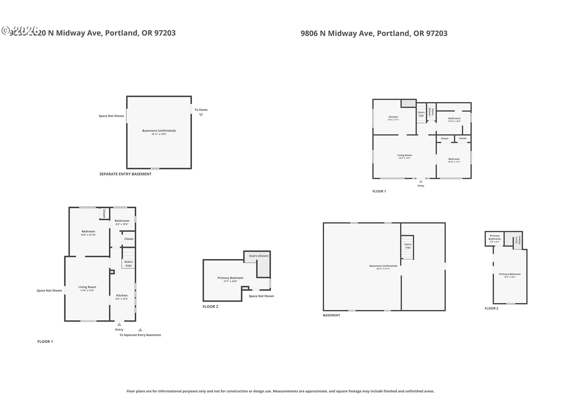 9806/9820 N MIDWAY AVE