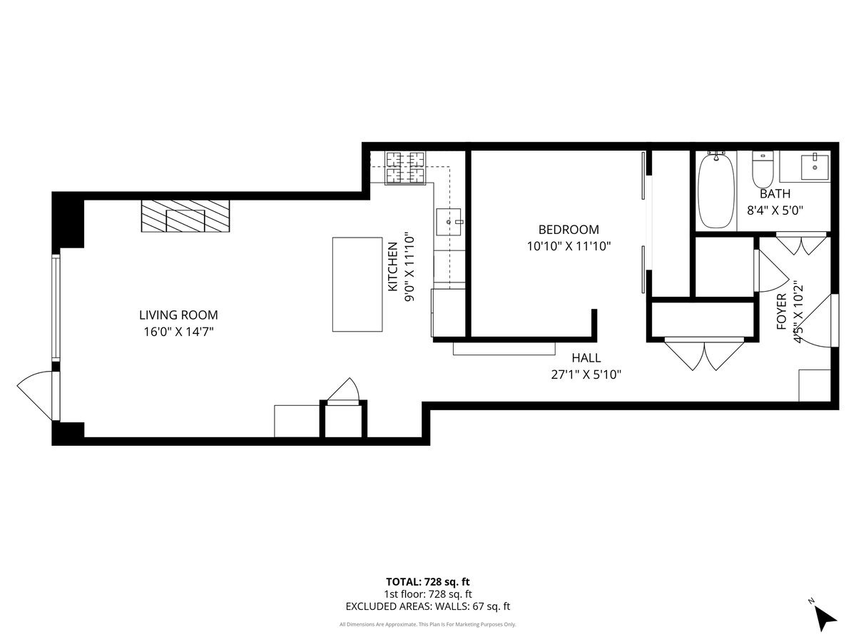500 S Clinton Street Unit: 641