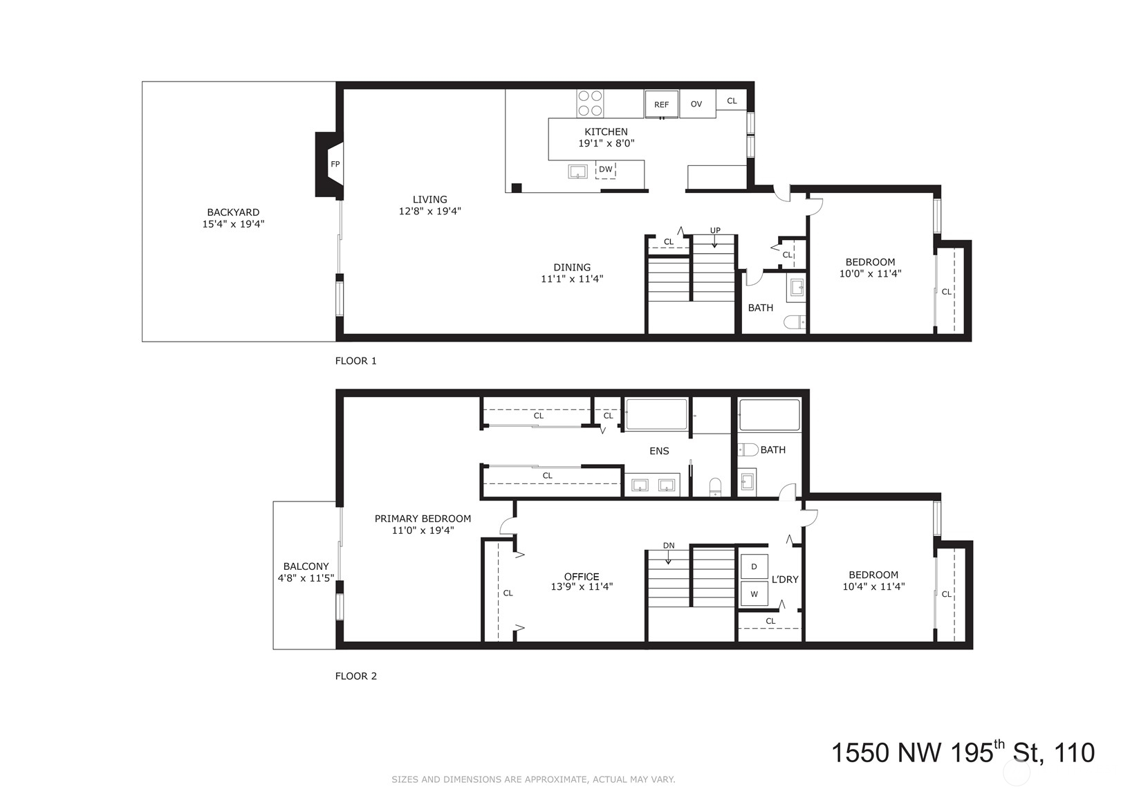1550 NW 195th Street Unit: 110