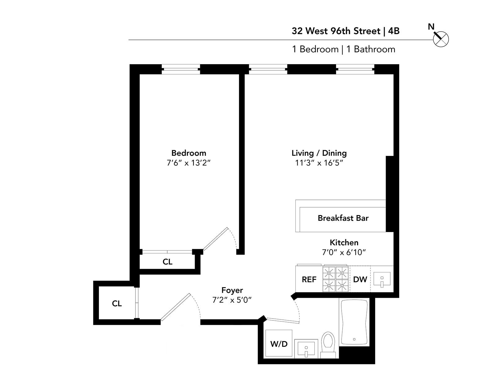 32 W 96TH Street 4B