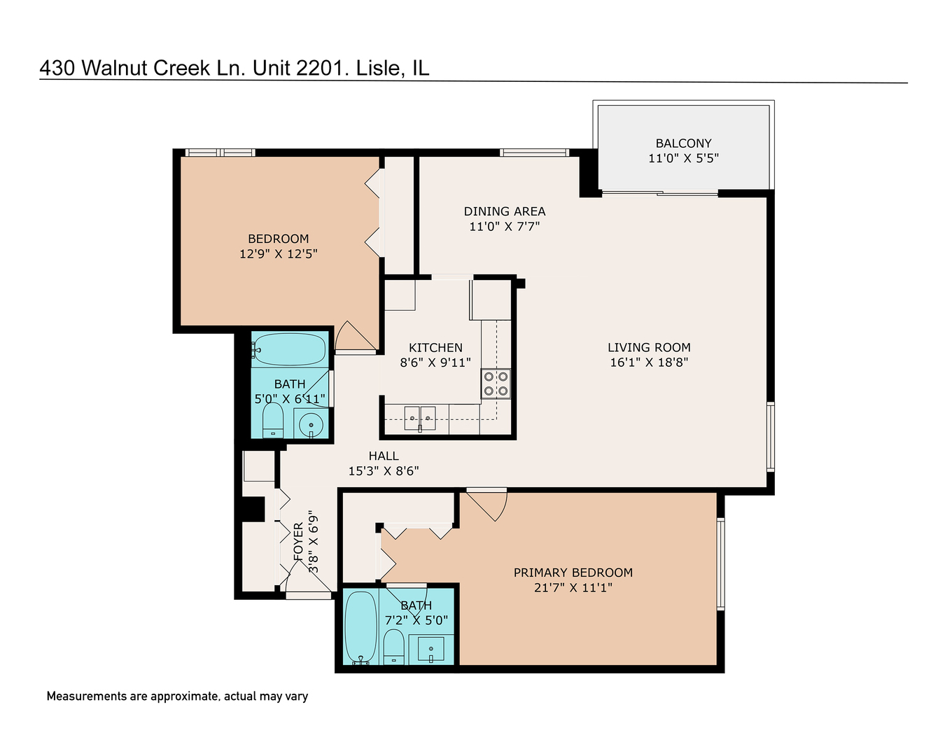 430 Walnut Creek Lane Unit: 2201