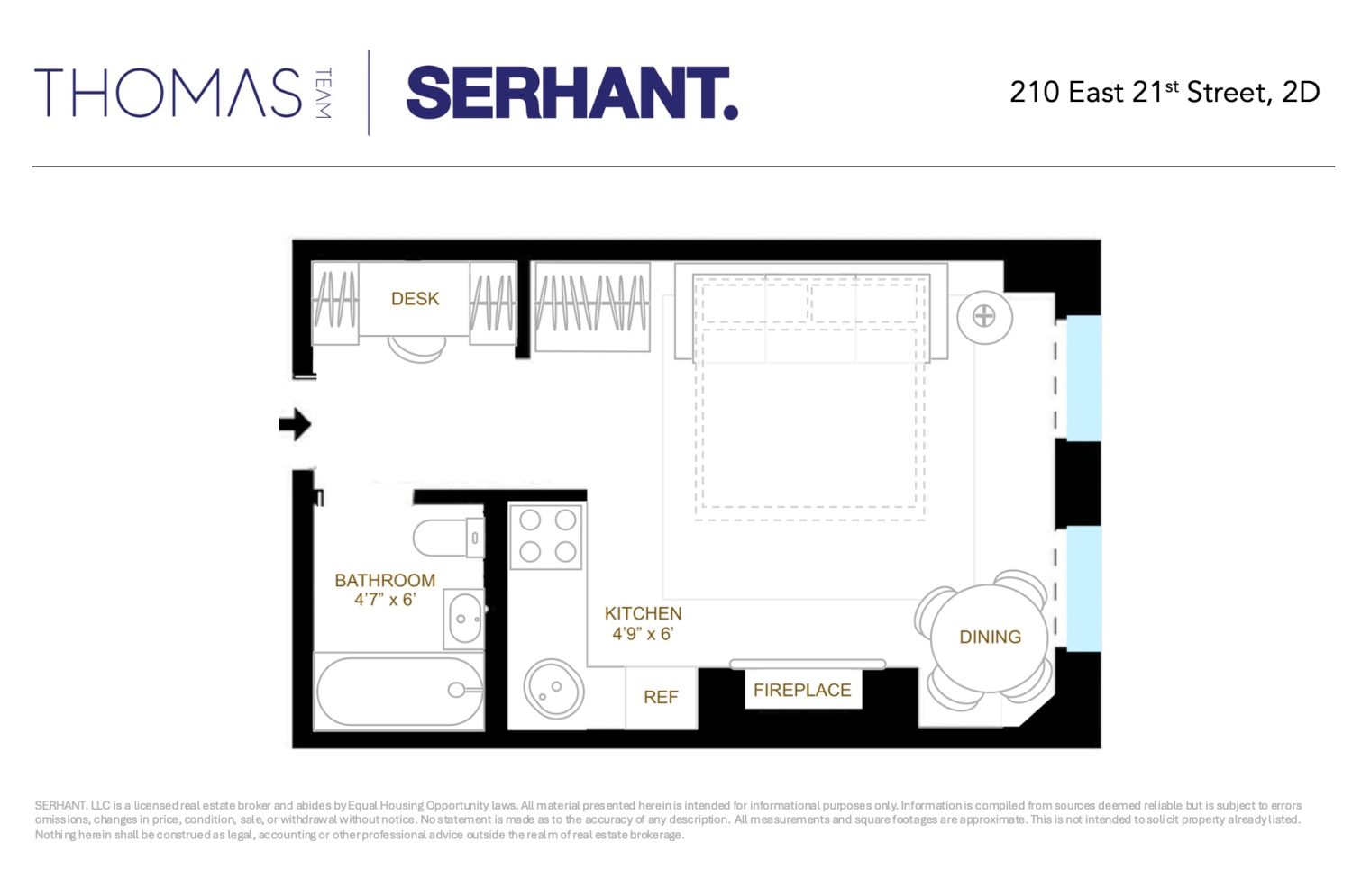 210 E 21ST Street 2D