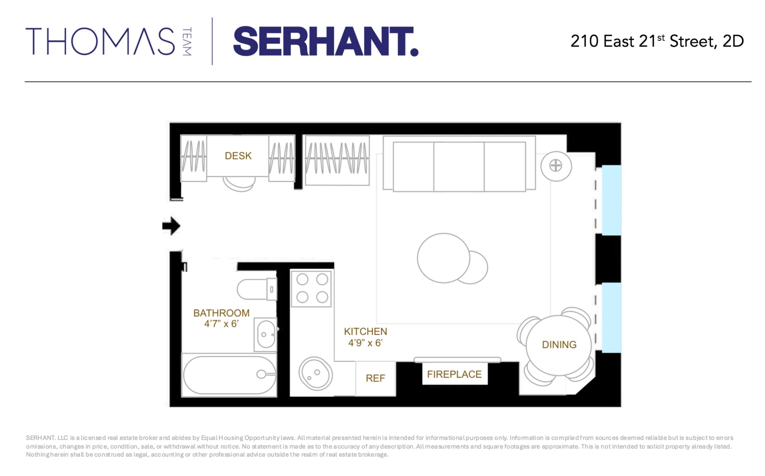 210 E 21ST Street 2D
