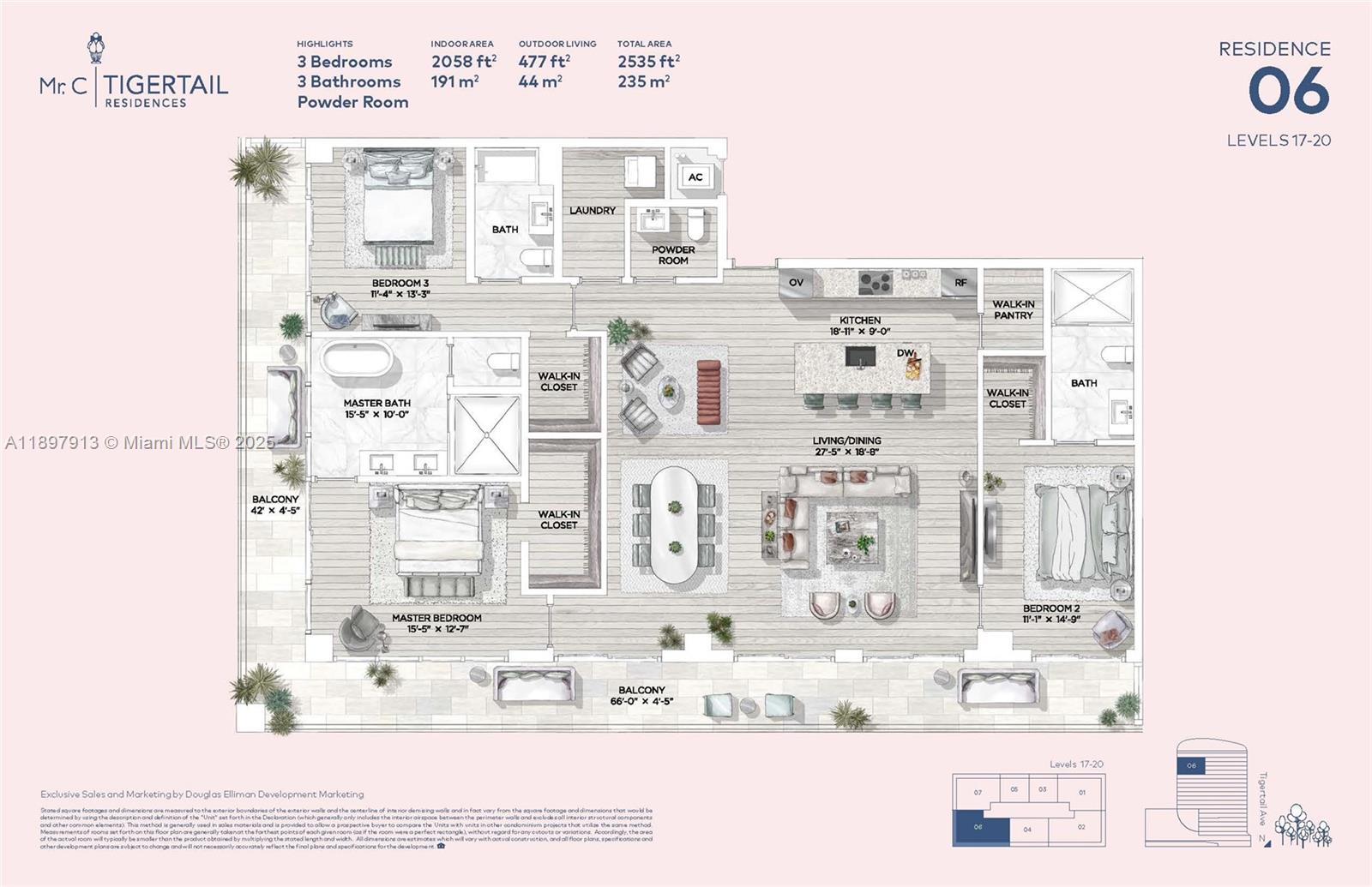 2678 Tigertail Ave # 1706, Coconut Grove Unit: 1706