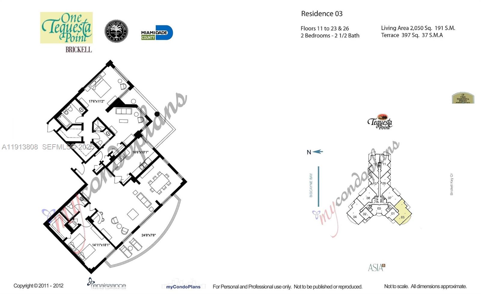 888 Brickell Key Dr # 1903